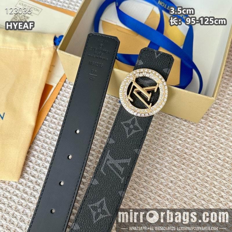Replica LV belt 35mmX95-125cm 8L02