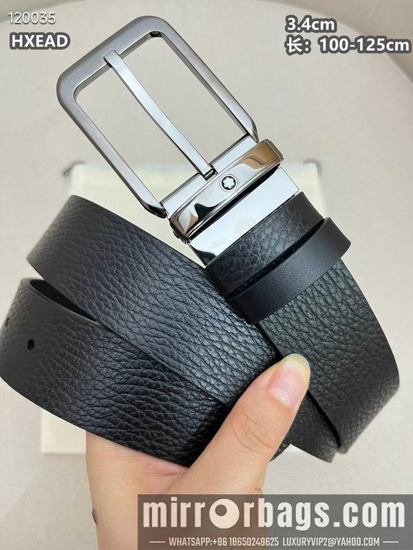 Replica Montblanc belt 34mmX100-125cm 8L03
