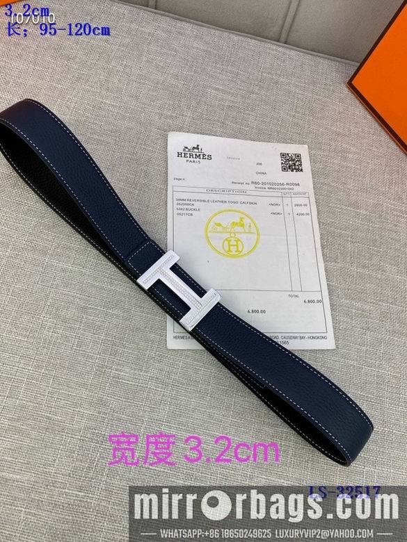 Replica Hermes Belt 32mmX95-125cm 8L01