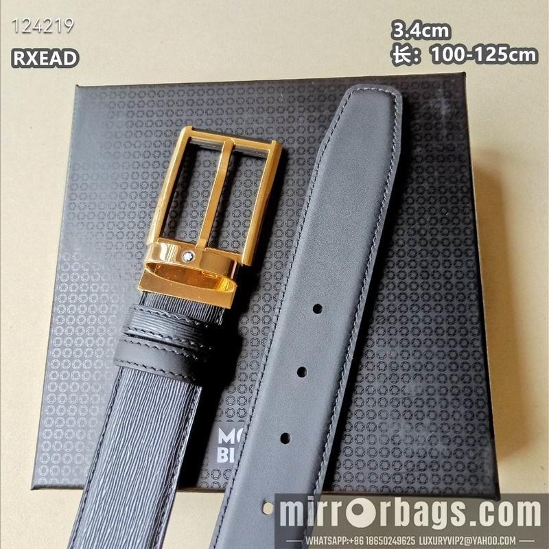 Replica Montblanc belt 34mmX100-125cm 8L05