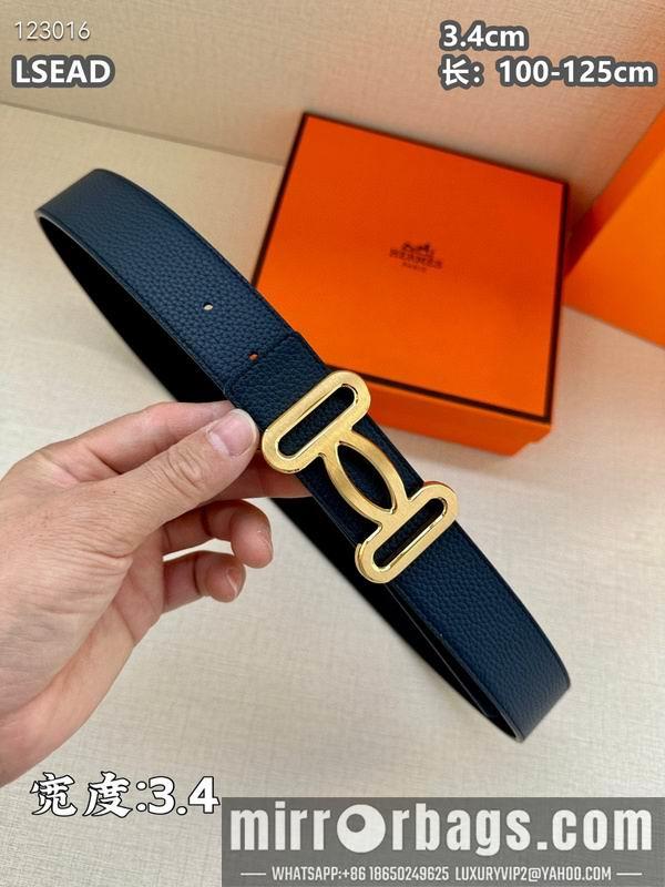 Replica Hermes belt 34mmX100-125cm 8L07