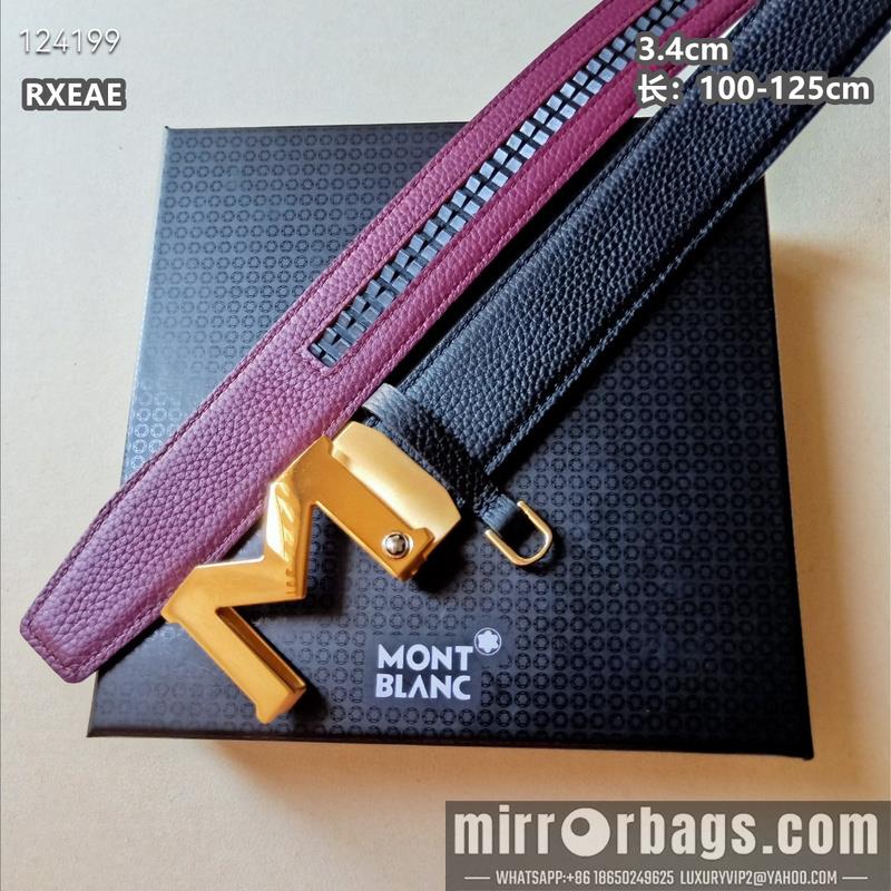 Replica Montlanc belt 34mmX100-125cm 8L13