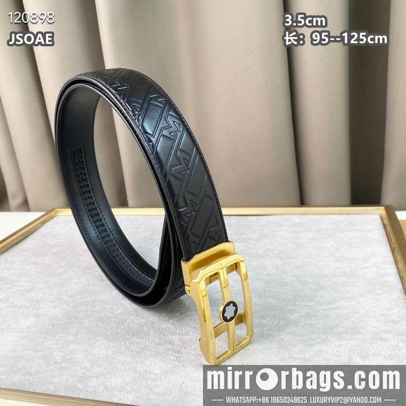 Replica Montblanc belt 自动带 35mmX95-125cm 8L072004