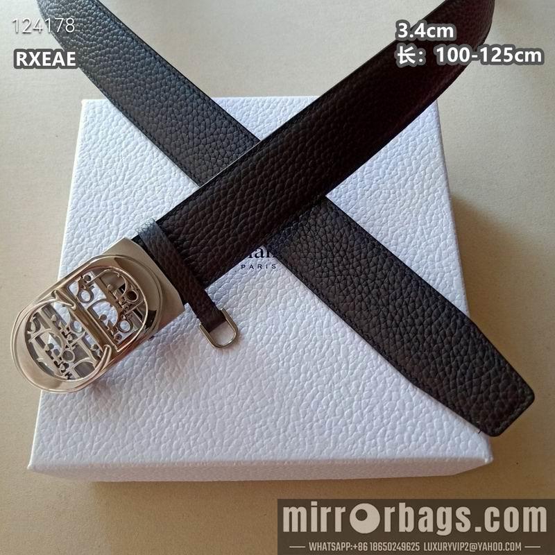 Replica Dior belt 34mmX100-125cm 8L06