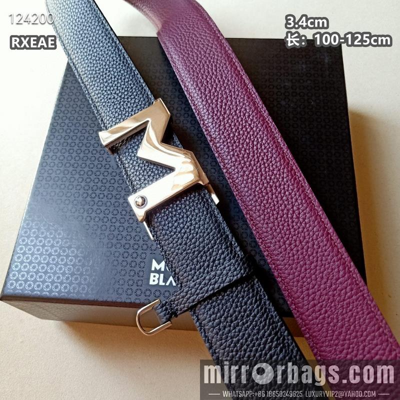 Replica Montlanc belt 34mmX100-125cm 8L13