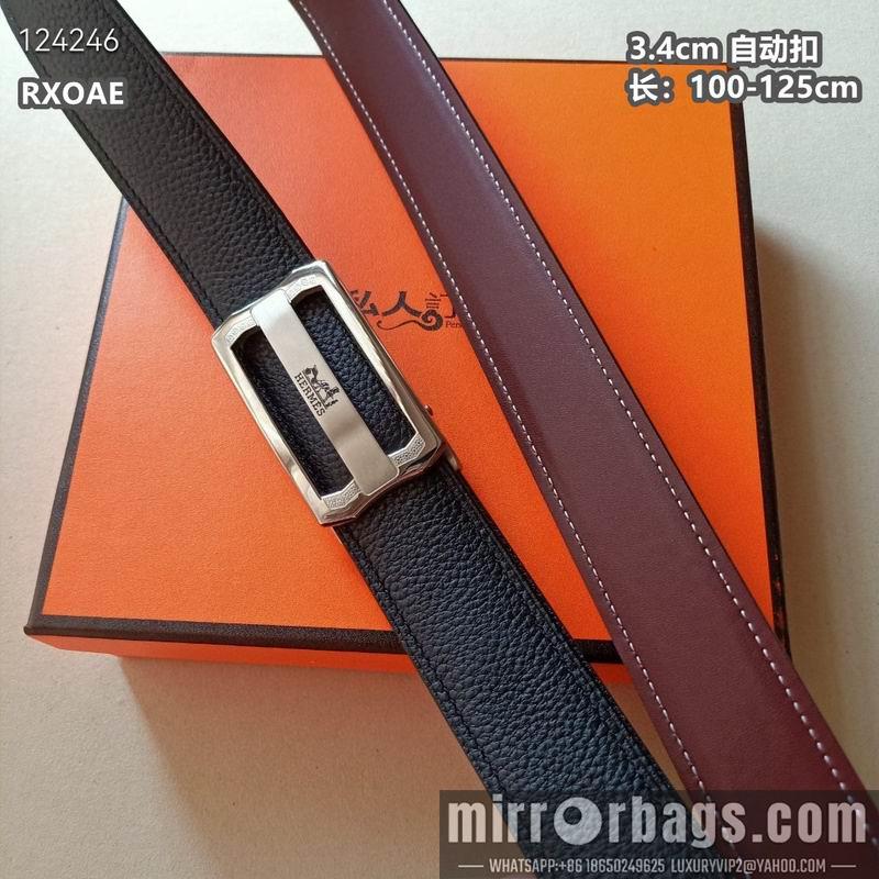 Replica Hermes belt 34mmX100-125cm 8L08