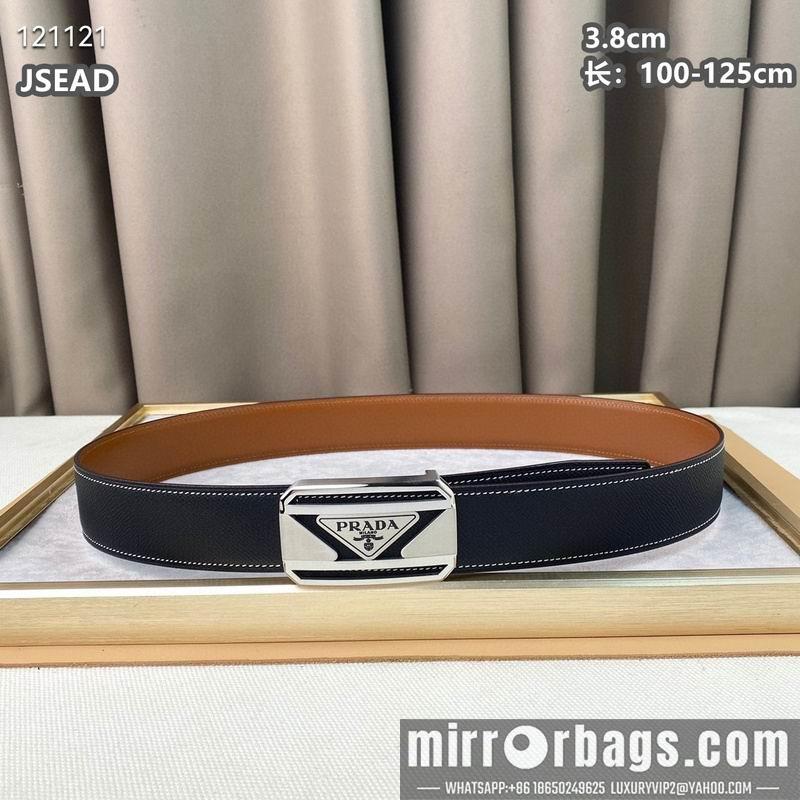 Replica Prada belt 38mmX100-125cm 8L07