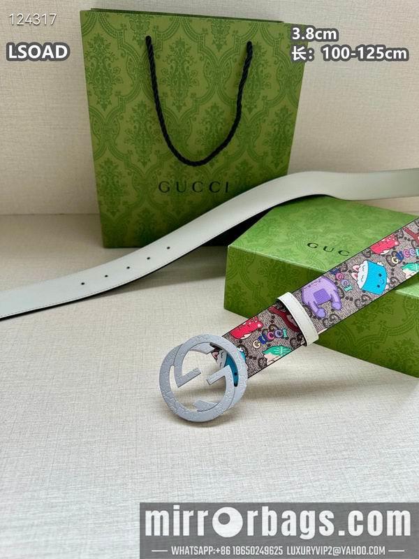 Replica Gucci belt 38mmX100-125cm 8L32