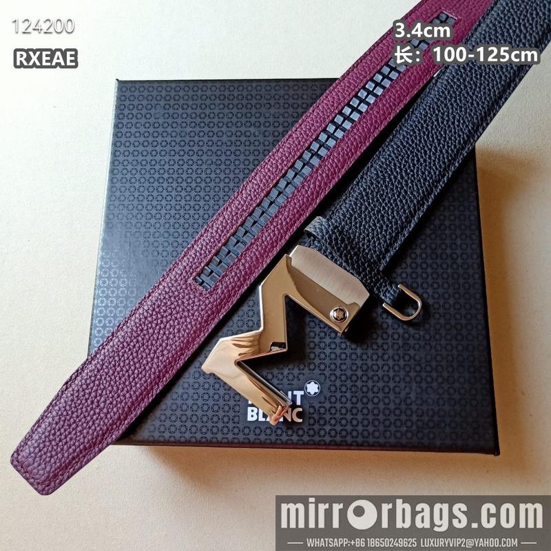 Replica Montlanc belt 34mmX100-125cm 8L13