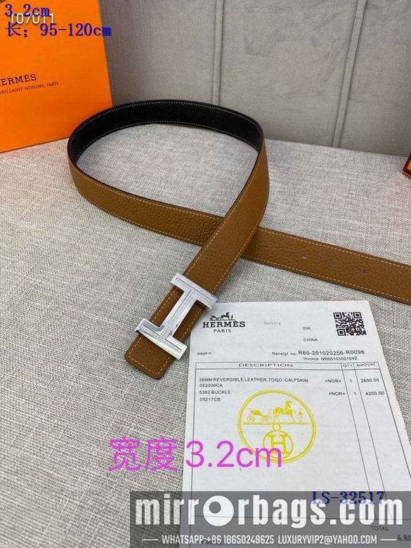 Replica Hermes Belt 32mmX95-125cm 8L01