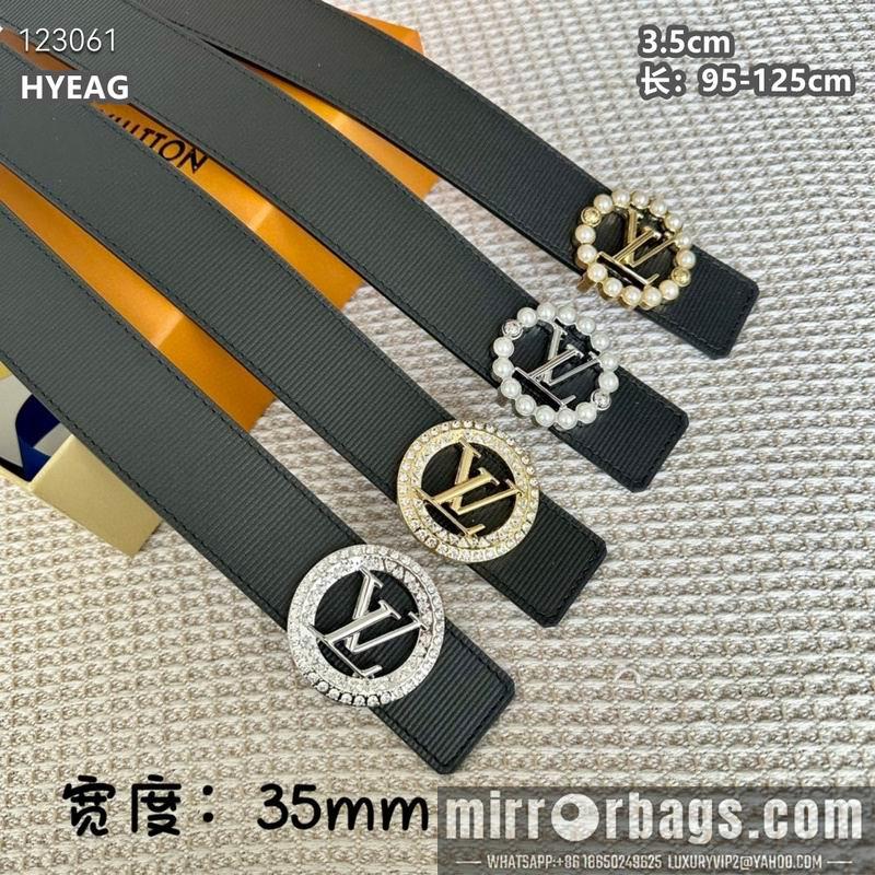Replica LV belt 35mmX95-125cm 8L01