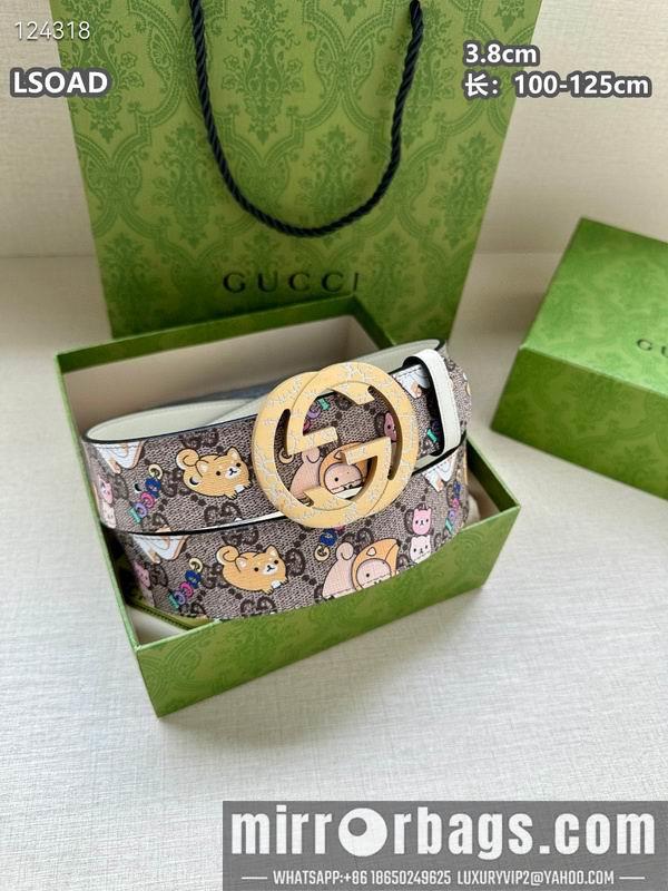 Replica Gucci belt 38mmX100-125cm 8L32