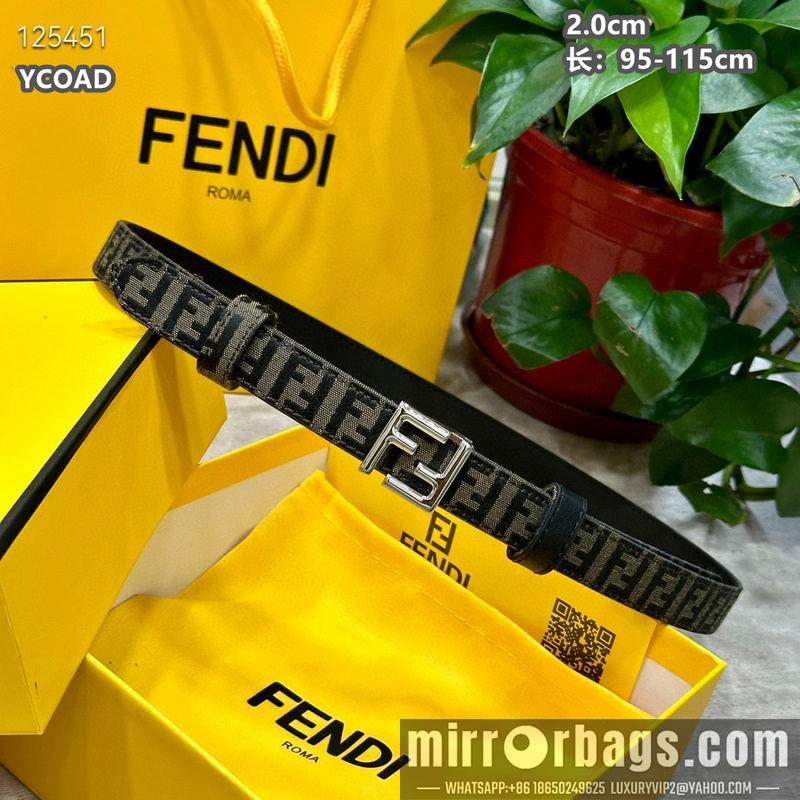 Replica Fendi belt 20mmX95-115cm 8L13