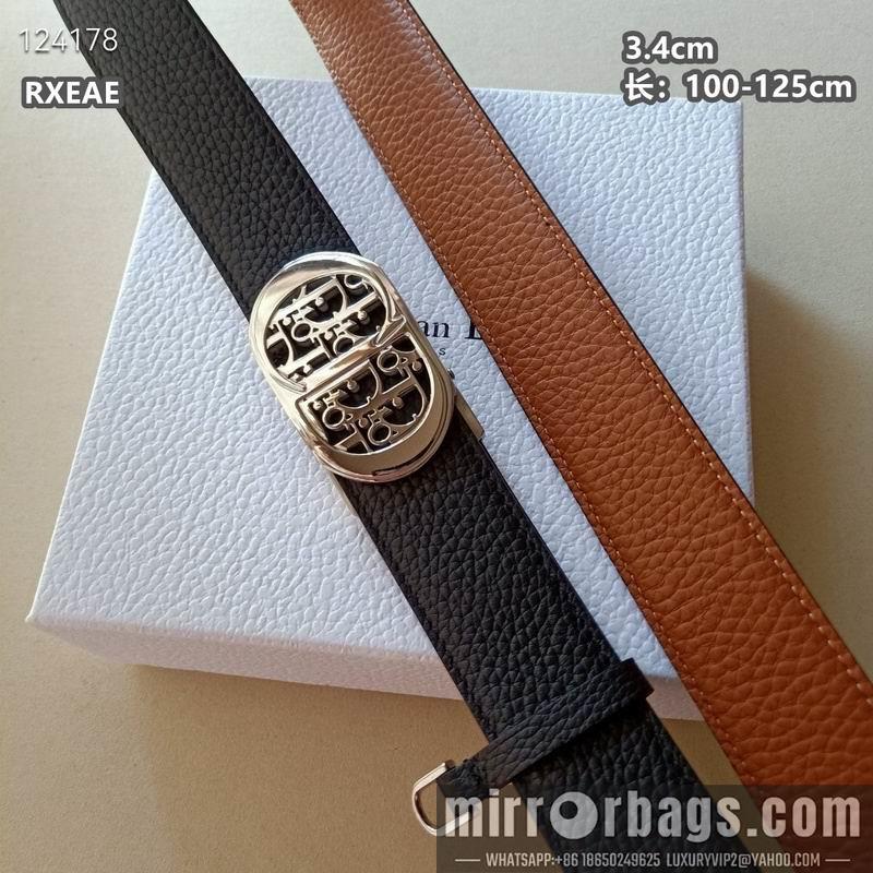 Replica Dior belt 34mmX100-125cm 8L06