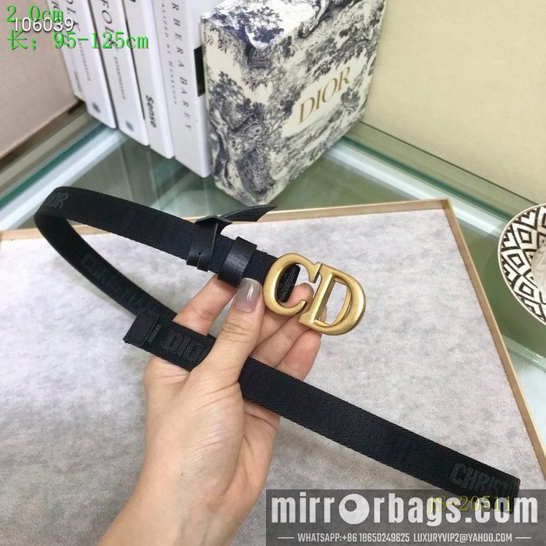 Replica Dior Belt 20mmX95-110cm 7d09