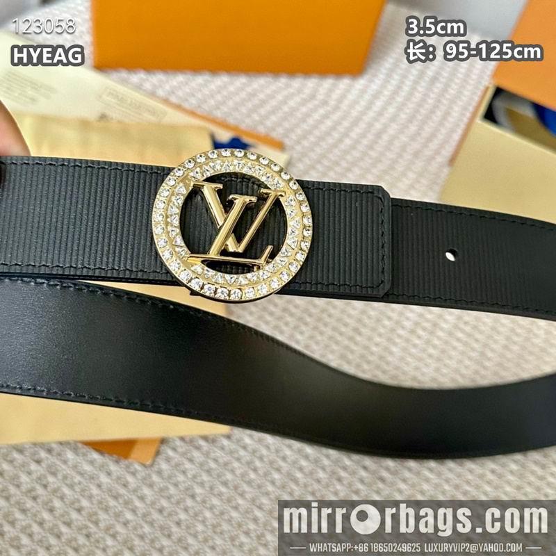 Replica LV belt 35mmX95-125cm 8L01