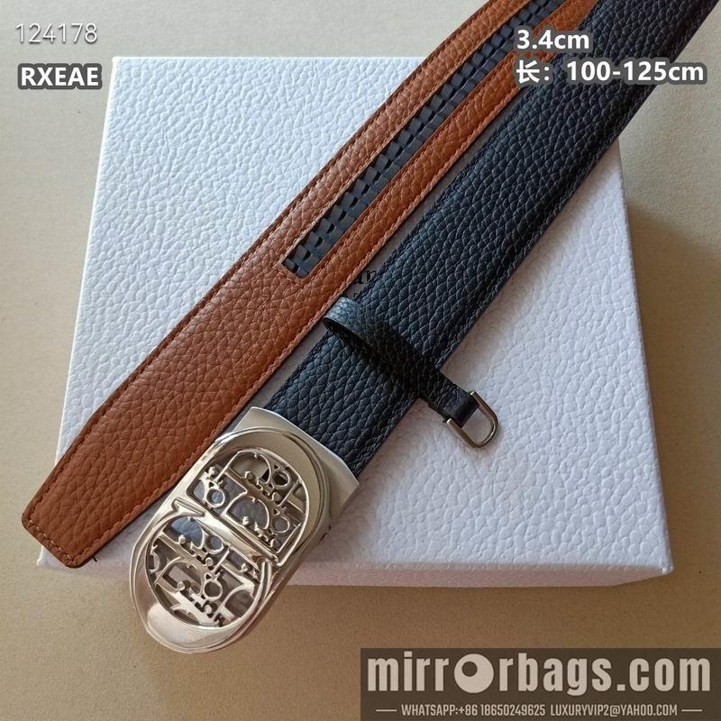 Replica Dior belt 34mmX100-125cm 8L06