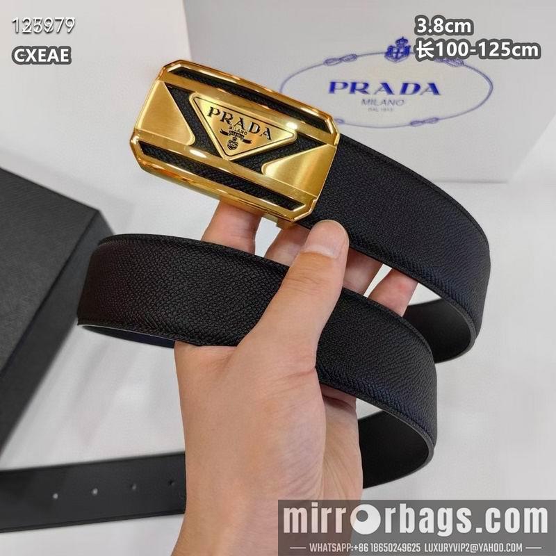 Replica Prada belt 38mmX100-125cm 8L02