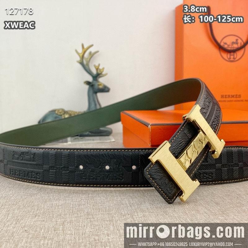 Replica Hermes belt 38mmX100-125cm 8L37