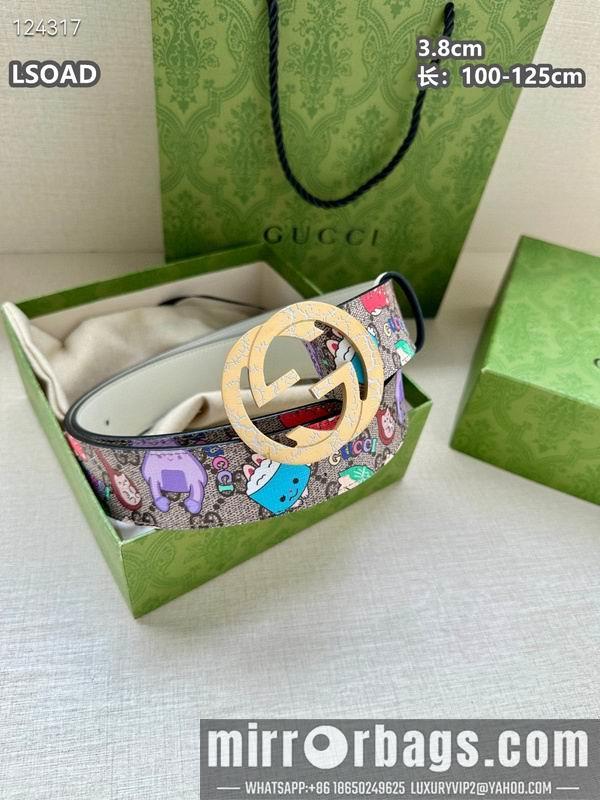 Replica Gucci belt 38mmX100-125cm 8L32
