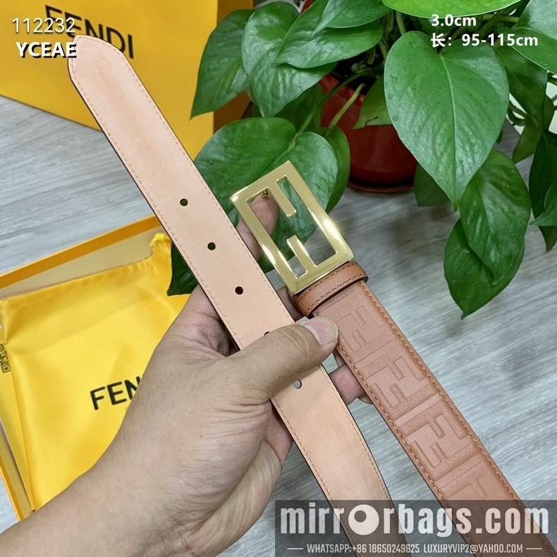 Replica Fendi Belt 30mmX95-115cm 8L09