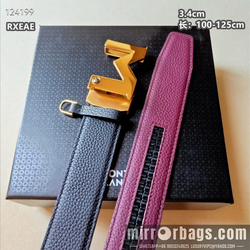 Replica Montlanc belt 34mmX100-125cm 8L13