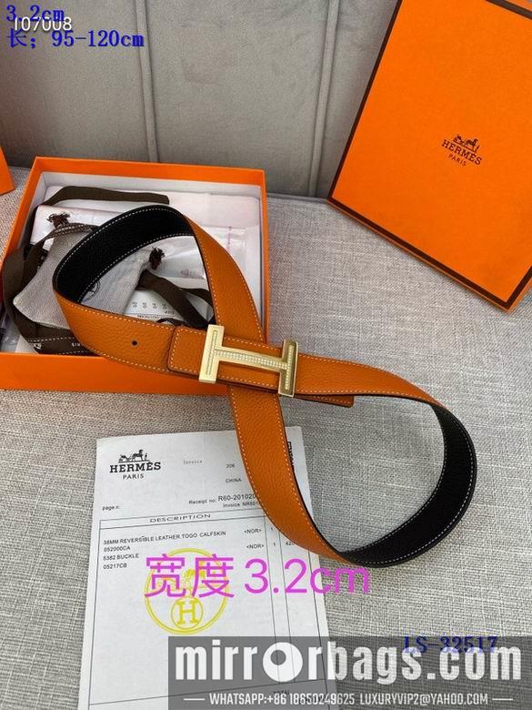 Replica Hermes Belt 32mmX95-125cm 8L01