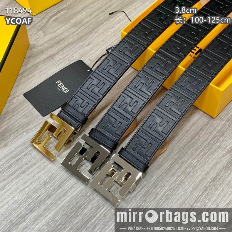 Replica Fendi belt 38mmX100-125cm 8L02
