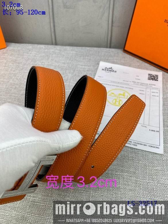 Replica Hermes Belt 32mmX95-125cm 8L01