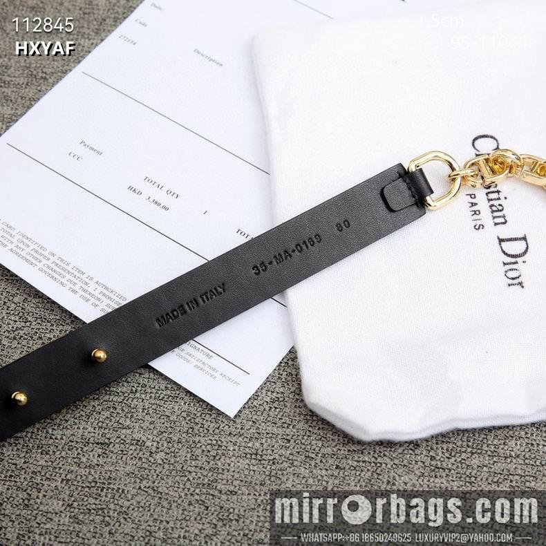 Replica Dior belt 15mmX95-110cm 8L04