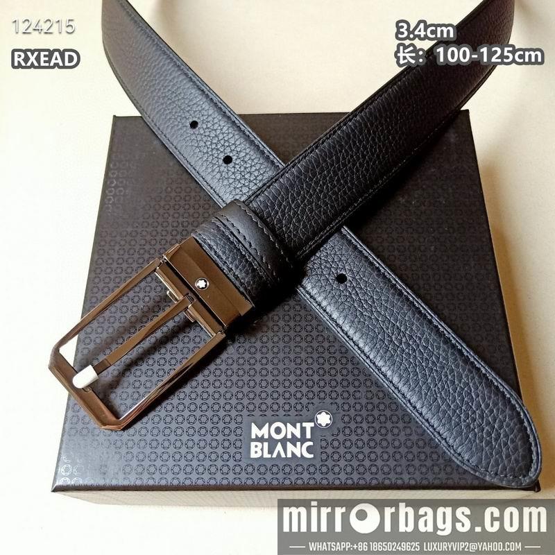 Replica Montblanc belt 34mmX100-125cm 8L05