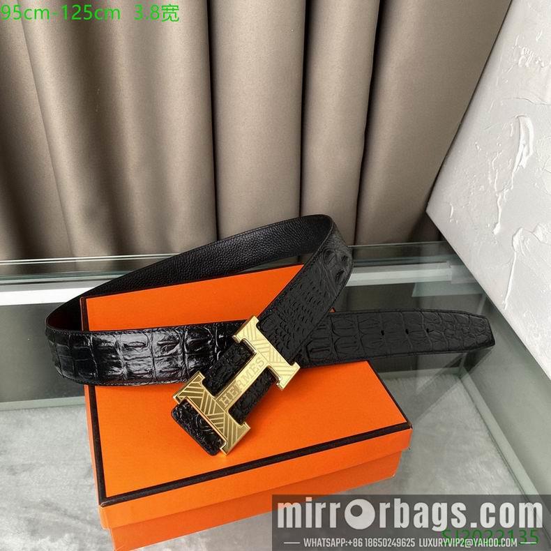 Replica Hermes Belt 38mmX95-125cm 7D102