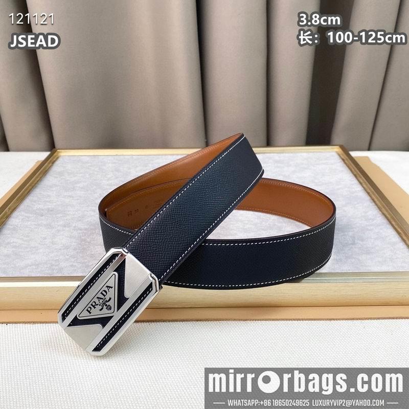 Replica Prada belt 38mmX100-125cm 8L07