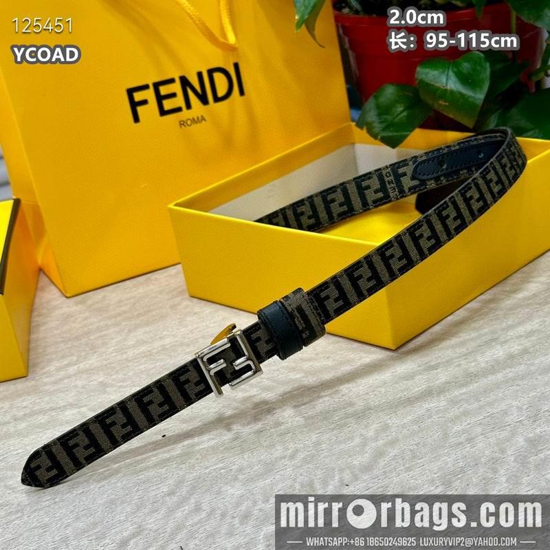 Replica Fendi belt 20mmX95-115cm 8L13