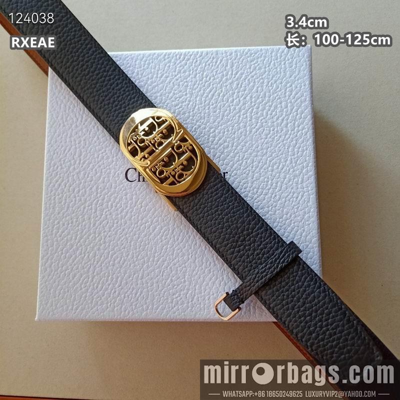 Replica Dior belt 34mmX100-125cm 8L06