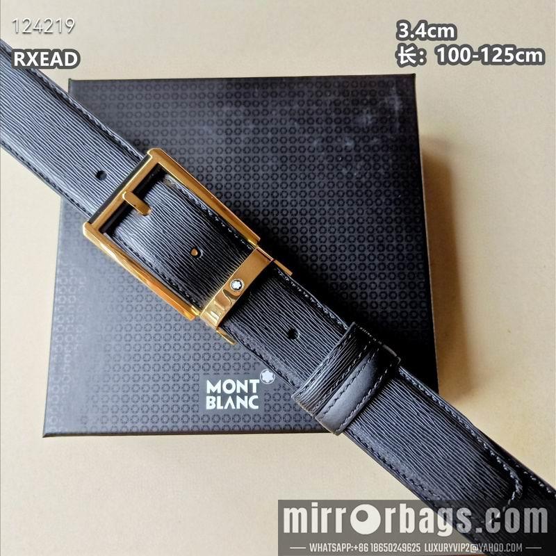 Replica Montblanc belt 34mmX100-125cm 8L05