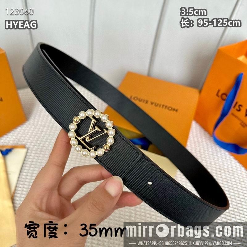 Replica LV belt 35mmX95-125cm 8L01