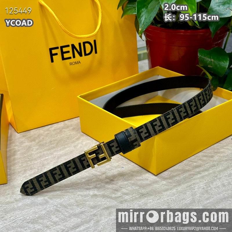 Replica Fendi belt 20mmX95-115cm 8L13