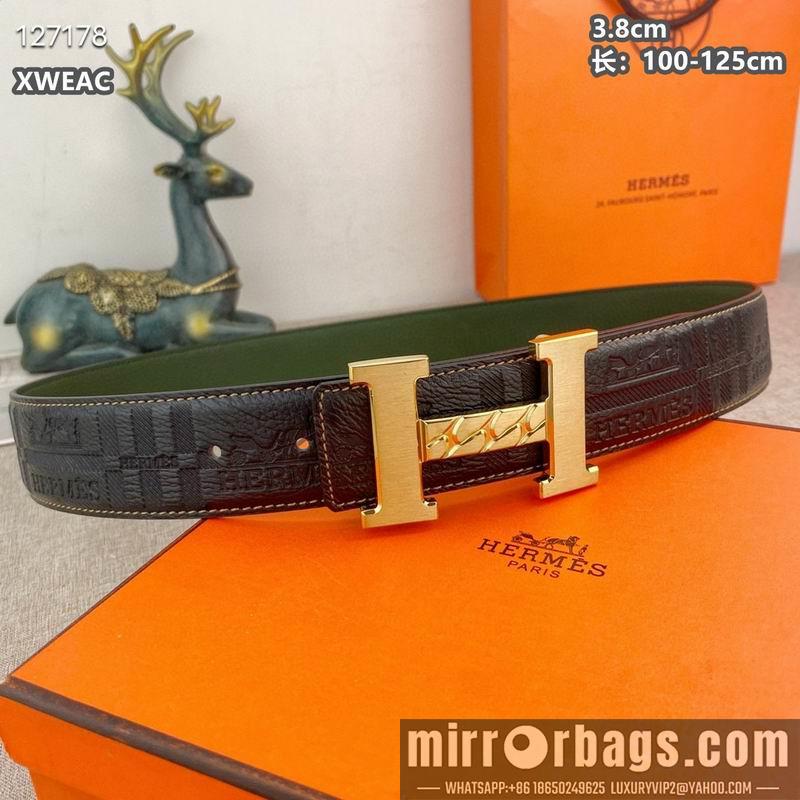 Replica Hermes belt 38mmX100-125cm 8L37