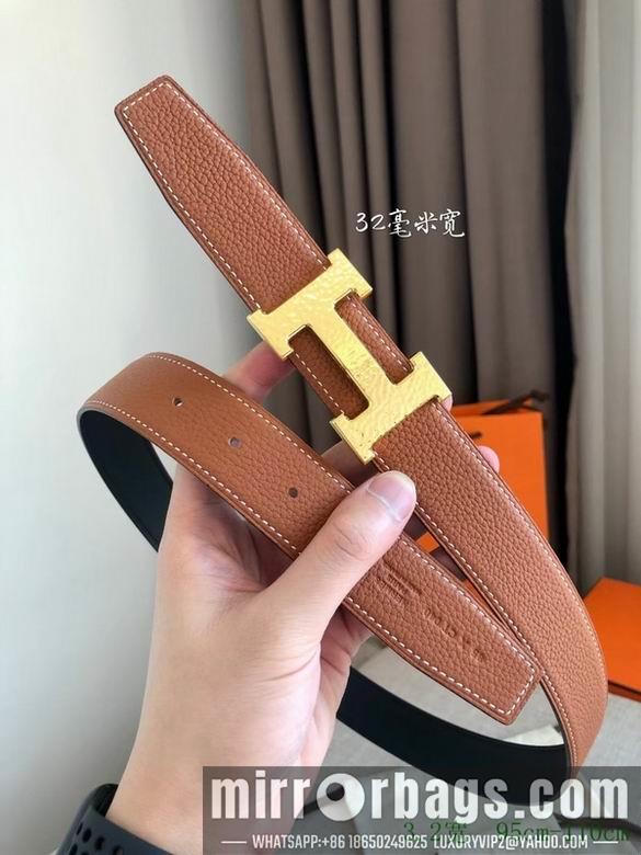 Replica Hermes Belt 32mmX95-110cm 7D23