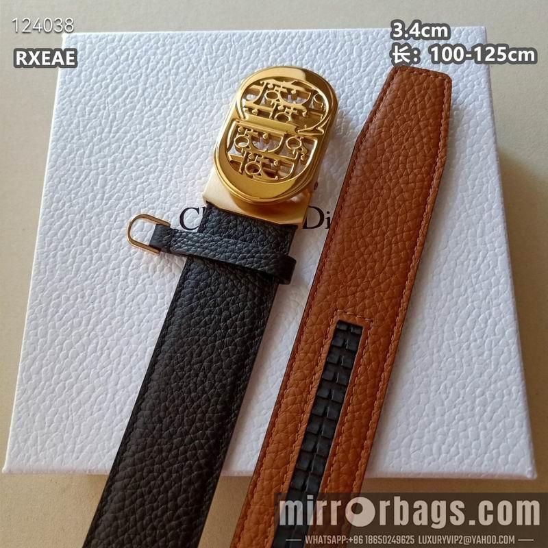 Replica Dior belt 34mmX100-125cm 8L06