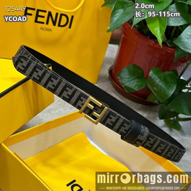 Replica Fendi belt 20mmX95-115cm 8L13
