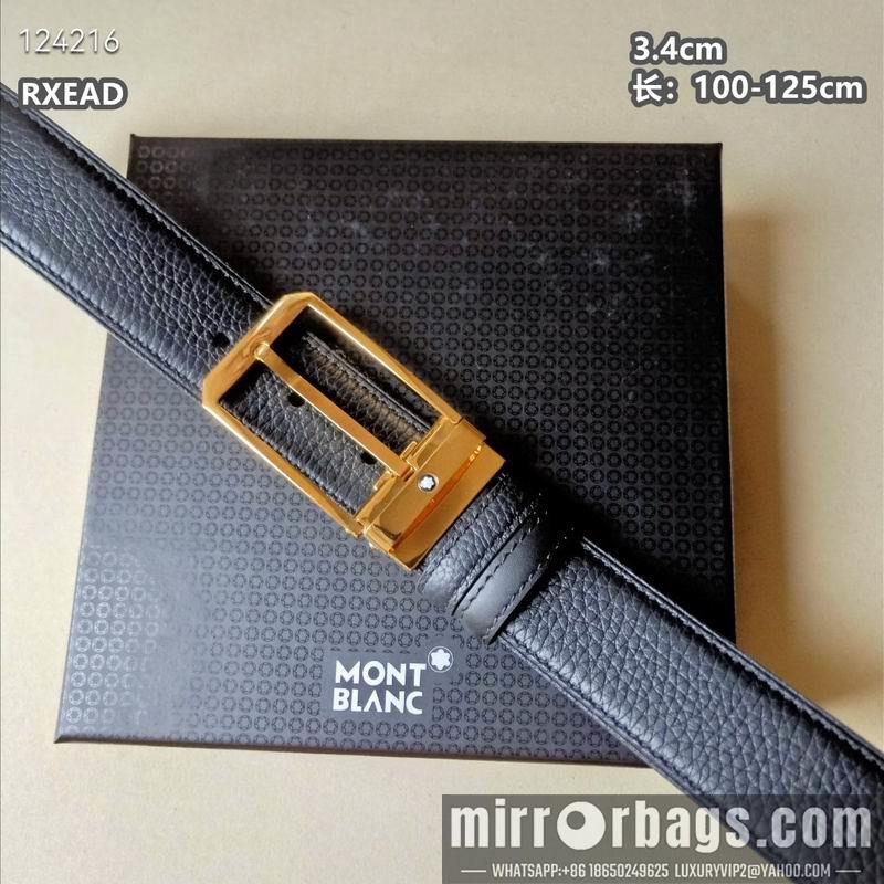 Replica Montblanc belt 34mmX100-125cm 8L05