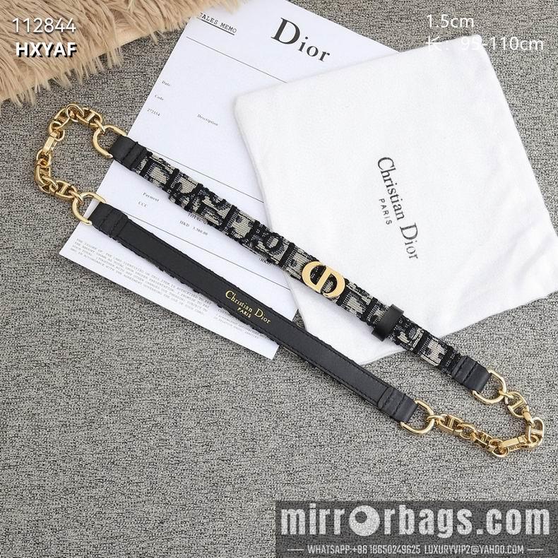 Replica Dior belt 15mmX95-110cm 8L04