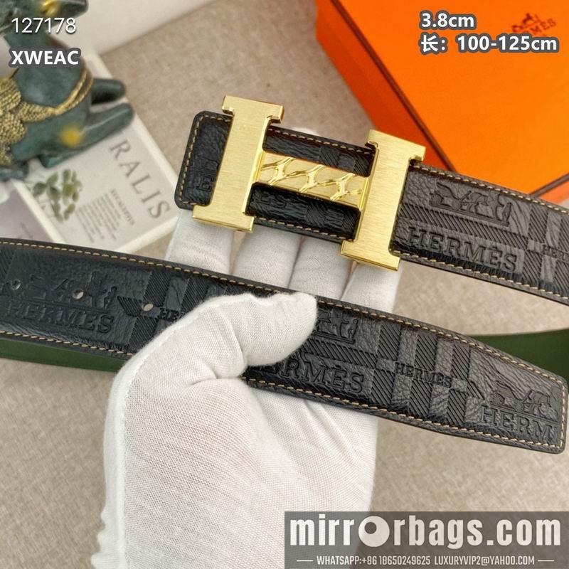 Replica Hermes belt 38mmX100-125cm 8L37