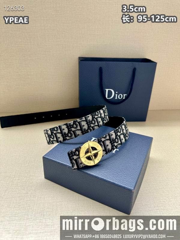 Replica Dior belt 35mmX95-125cm 8L17