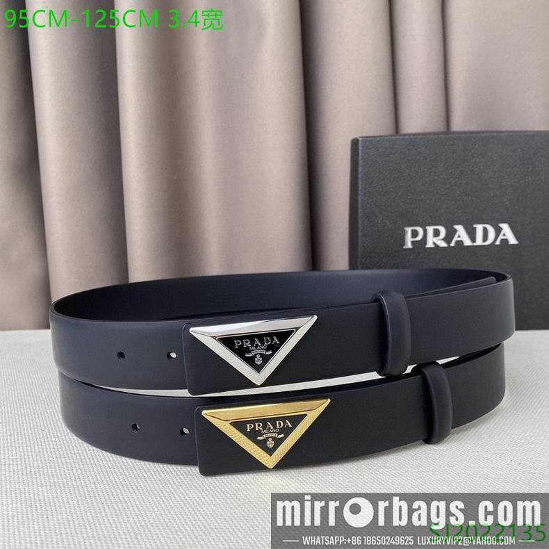 Replica Prada Belt 34mmX95-125cm 7D04