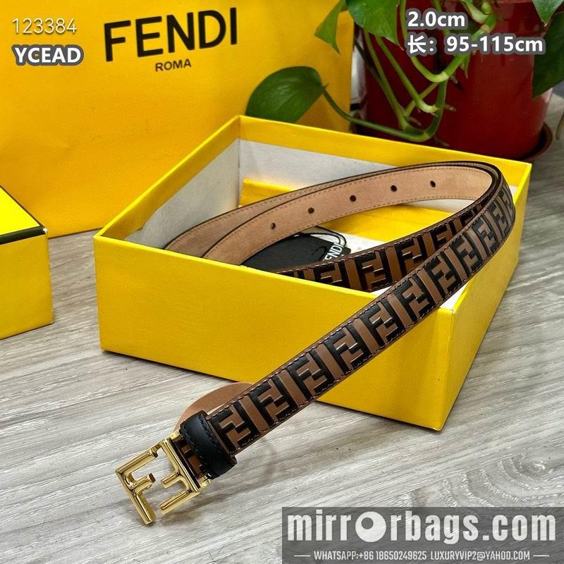 Replica Fendi belt 20mmX95-115cm 8L14