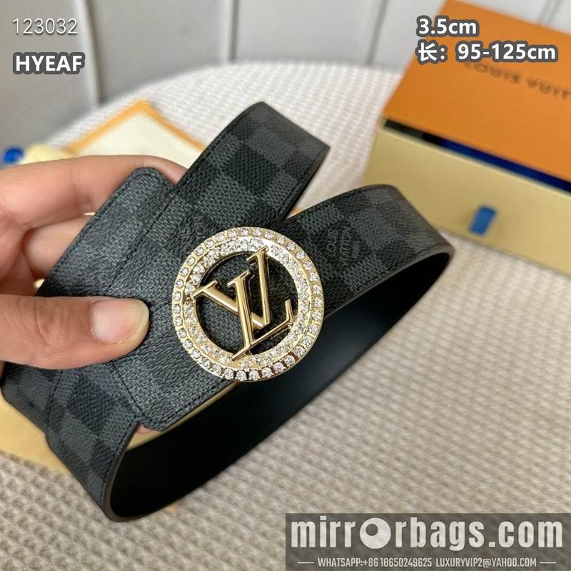 Replica LV belt 35mmX95-125cm 8L18