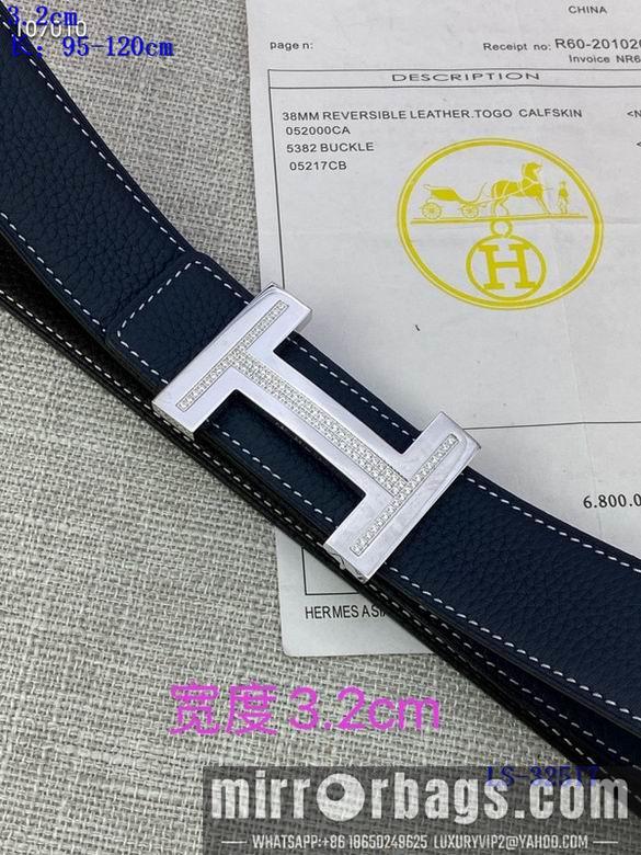 Replica Hermes Belt 32mmX95-125cm 8L01